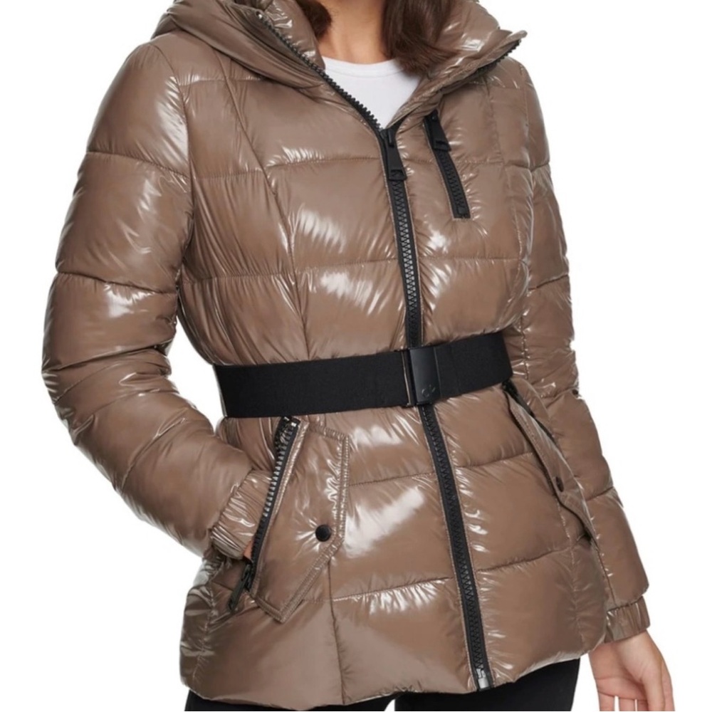 Women's Taupe Puffer Jacket